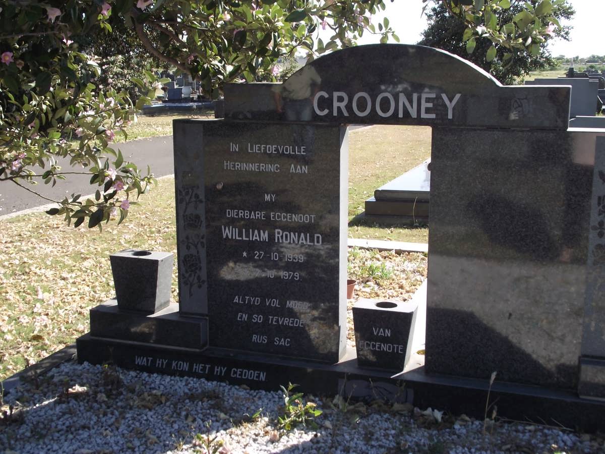 CROONEY William Ronald 1939-1979