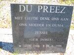 PREEZ Jessie, du nee JAMES 1906-1996