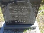MAREE Mattheus Casparus 1911-1979 & Margaretha Johanna 1914-1982