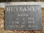 HUYSAMEN Anna 1912-1978