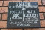 SMITH Douglas Eric 1927- & Maria Elizabeth 1931-2008