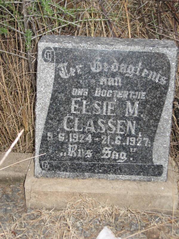 CLASSEN Elsie M. 1924-1927