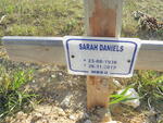 DANIELS Sarah 1936-2010