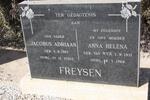 FREYSEN Jacobus Adriaan 1917-2002 & Anna Helena VAN WYK 1921-1968