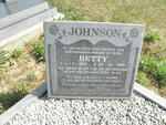 JOHNSON Betty 1931-1999