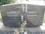 ABRAHAMS Charles 1882-1969 & Elizabeth J. 1883-1971
