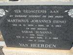 HEERDEN Marthinus Johannes, van 1894-1969 & Sarah Susanna ROUX 1901-1980