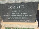 JOOSTE Anna C. 1887-1965