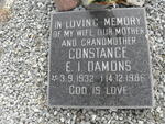 DAMONS Constance E.I. 1932-1986