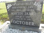 OCTOBER Martin James 1963-1982