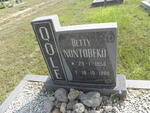QOLE Betty Nontobeko 1956-1986