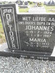 OCTOBER Johannes 1924-1987 & Maria 1933-1995