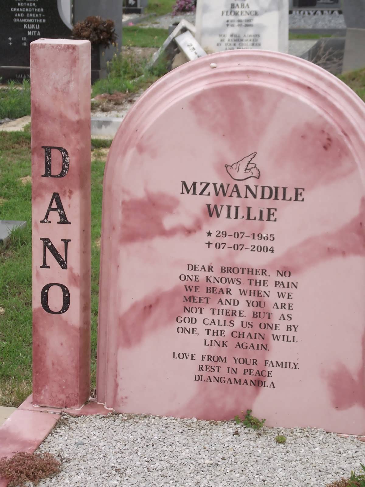 DANO Mzwandile Willie 1965-2004