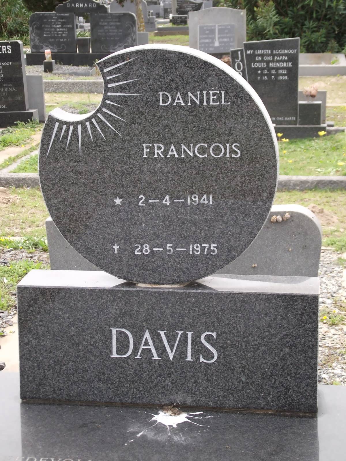 DAVIS Daniel Francois 1941-1975