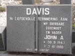 DAVIS John A. 1943-1980