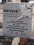 DEVOS Nontsikelelo Margaret 1943-2010