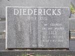 DIEDERICKS Lily 1913-1986