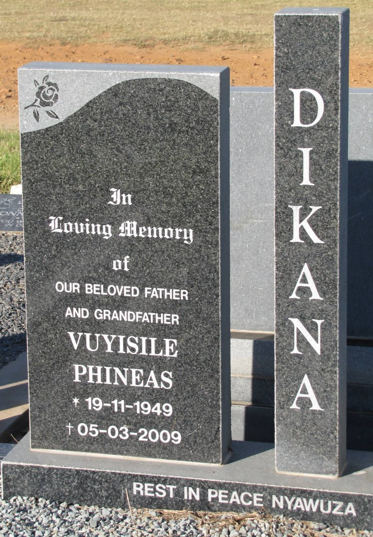 DIKANA Vuyisile Phineas 1949-2009