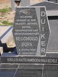 DUIKER Segomogo Dora 1925-2011