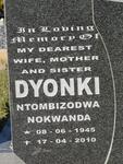 DYONKI Ntombizodwa Nokwanda 1945-2010