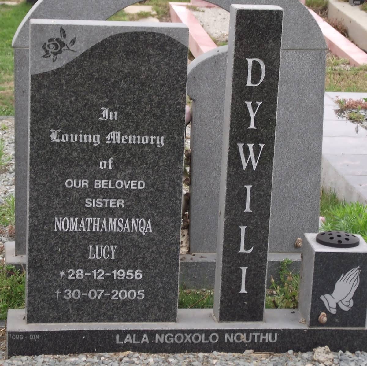 DYWILI Nomathamsanqa Lucy 1956-2005