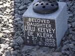 KLERK Lulu Keevey, de 1952-2003