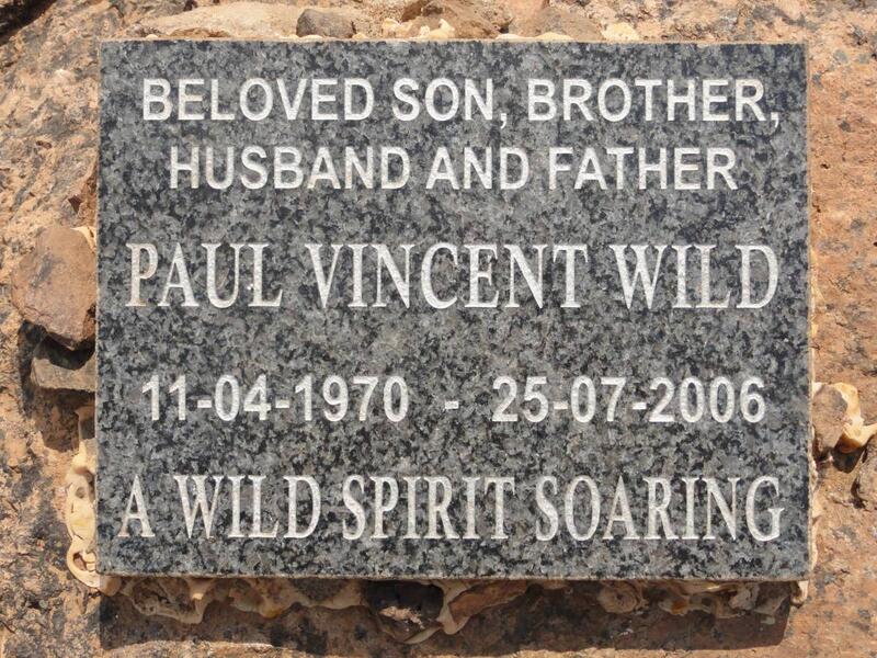 WILD Paul Vincent 1970-2006