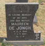 JONGH Maureen, de 1940-1987