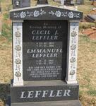 LEFFLER Cecil J. 1931-2000 :: LEFFLER Emmanuel 1961-1987