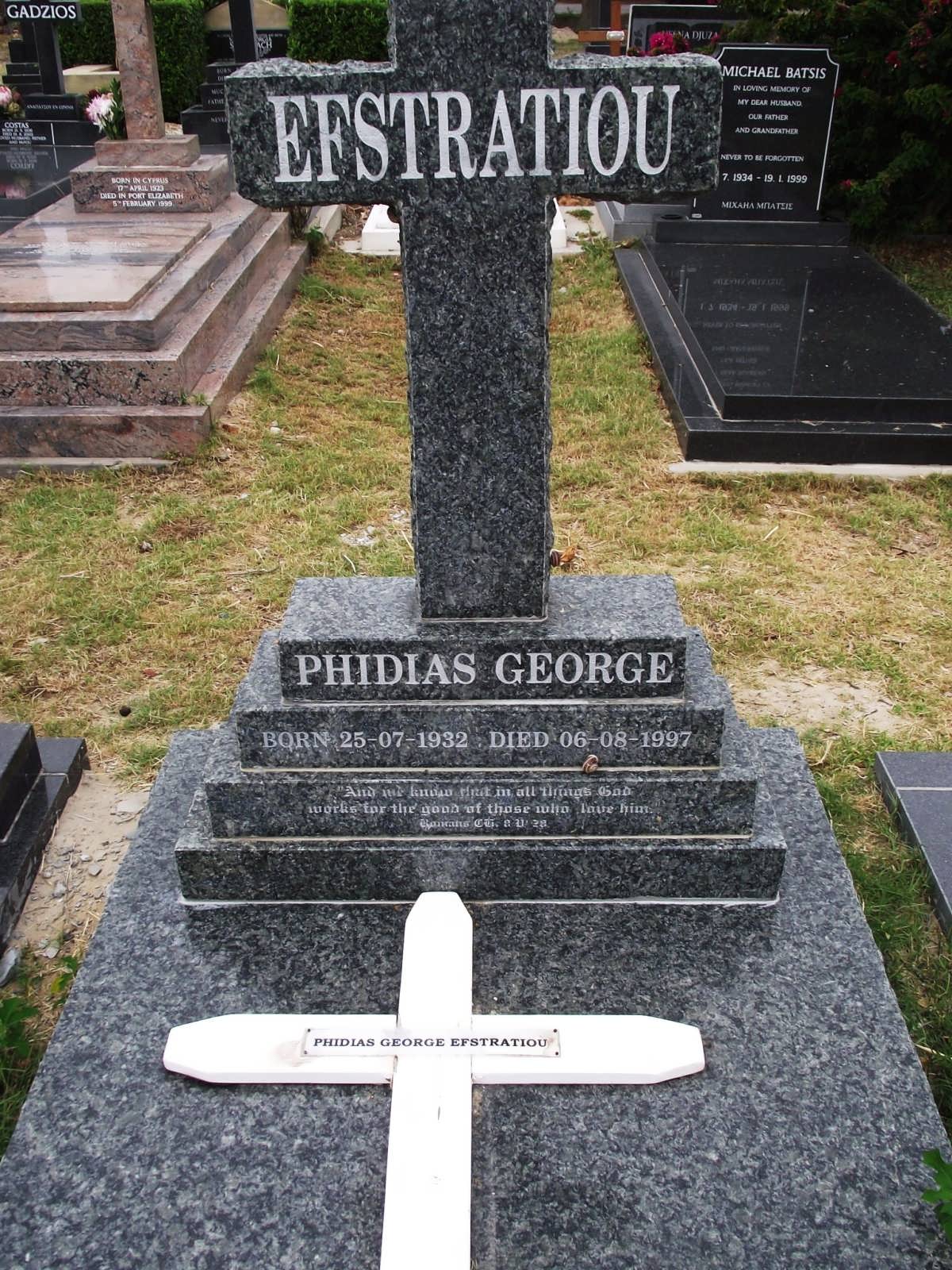 EFSTRATIOU Phidias George 1932-1997