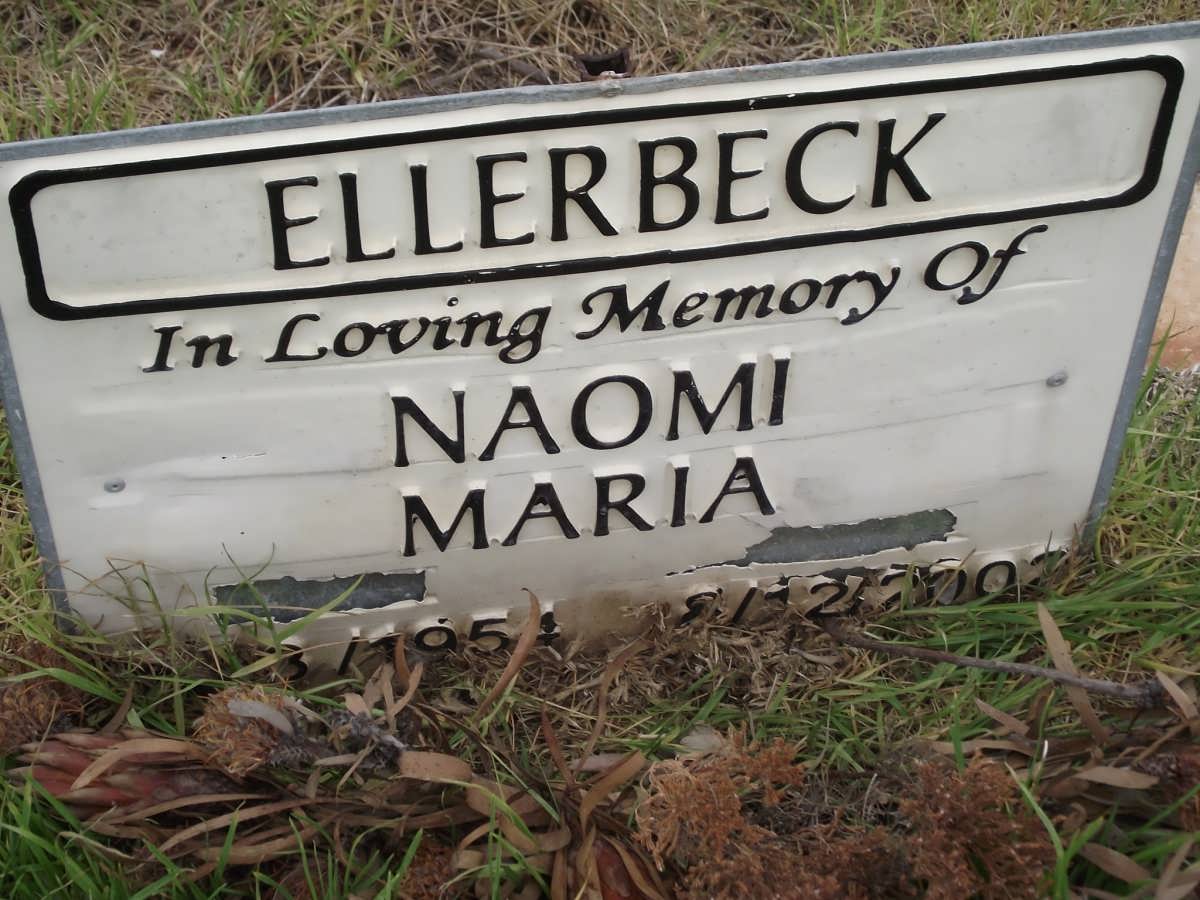 ELLERBECK Naomi Maria 1954-2002