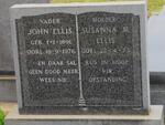 ELLIS John 1891-1976 & Susanna M. -1973