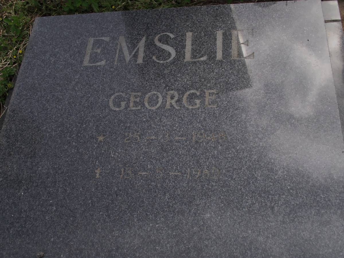 EMSLIE George 1948 - 1989