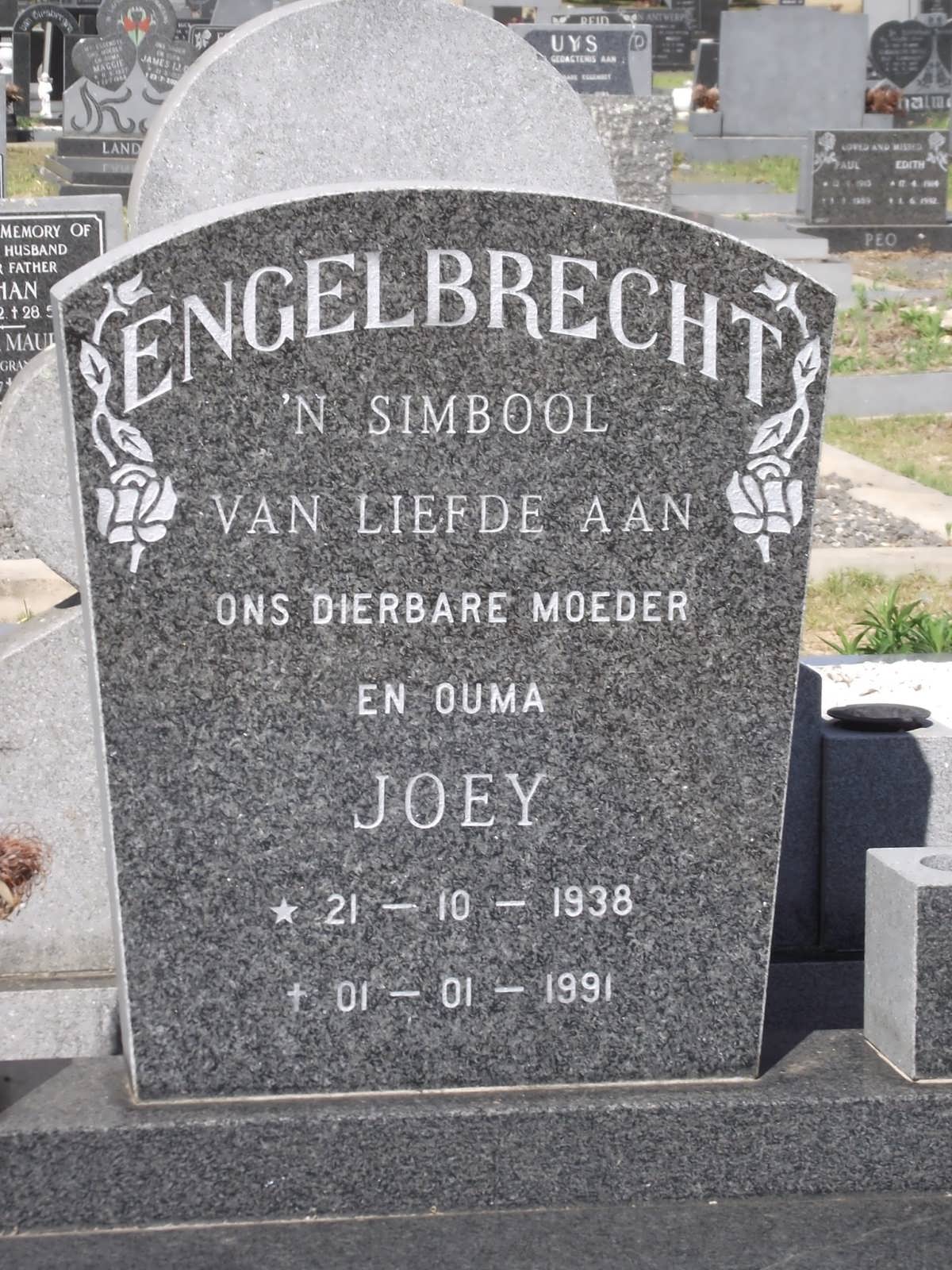 ENGELBRECHT Joey 1938-1991