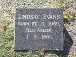 EVANS Lindsay 1959-1961