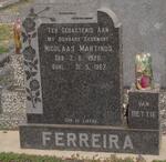 FERREIRA Nicolaas Martinus 1920-1967