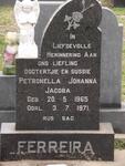 FERREIRA Petronella Johanna Jacoba 1965-1971