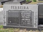 FERREIRA Petrus Jacobus 1925-1982