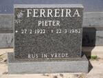 FERREIRA Pieter 1922-1982