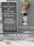FRANS Zenzile Headman 1958-2008