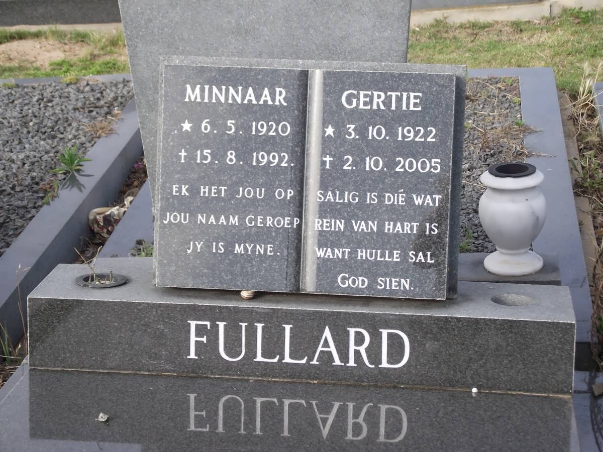 FULLARD Minaar 1920-1992 & Gertie 1922-2005
