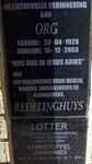 REDELINGHUYS Org 1926-2003 :: LOTTER Christoffel Johannes 1925-2004