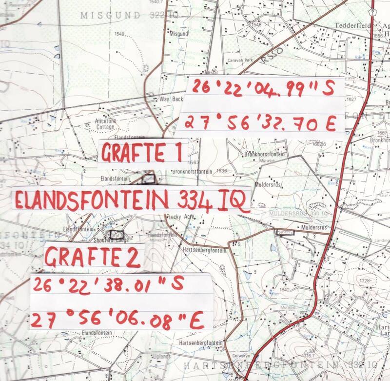 1. Map of the area with GPS Coordinates