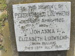 LOUWRENS Peter Arnold -1925 & Johanna Elizabeth MULLER -1951