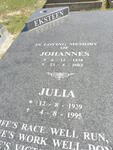 EKSTEEN Johannes 1938-2002 & Julia 1939-1995