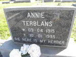 TERBLANS Connie 1907-1998 :: TERBLANS Annie 1915-1995