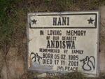HANI Andiswa 1985-2001