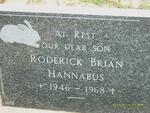 HANNABUS Roderick Brian 1946-1968