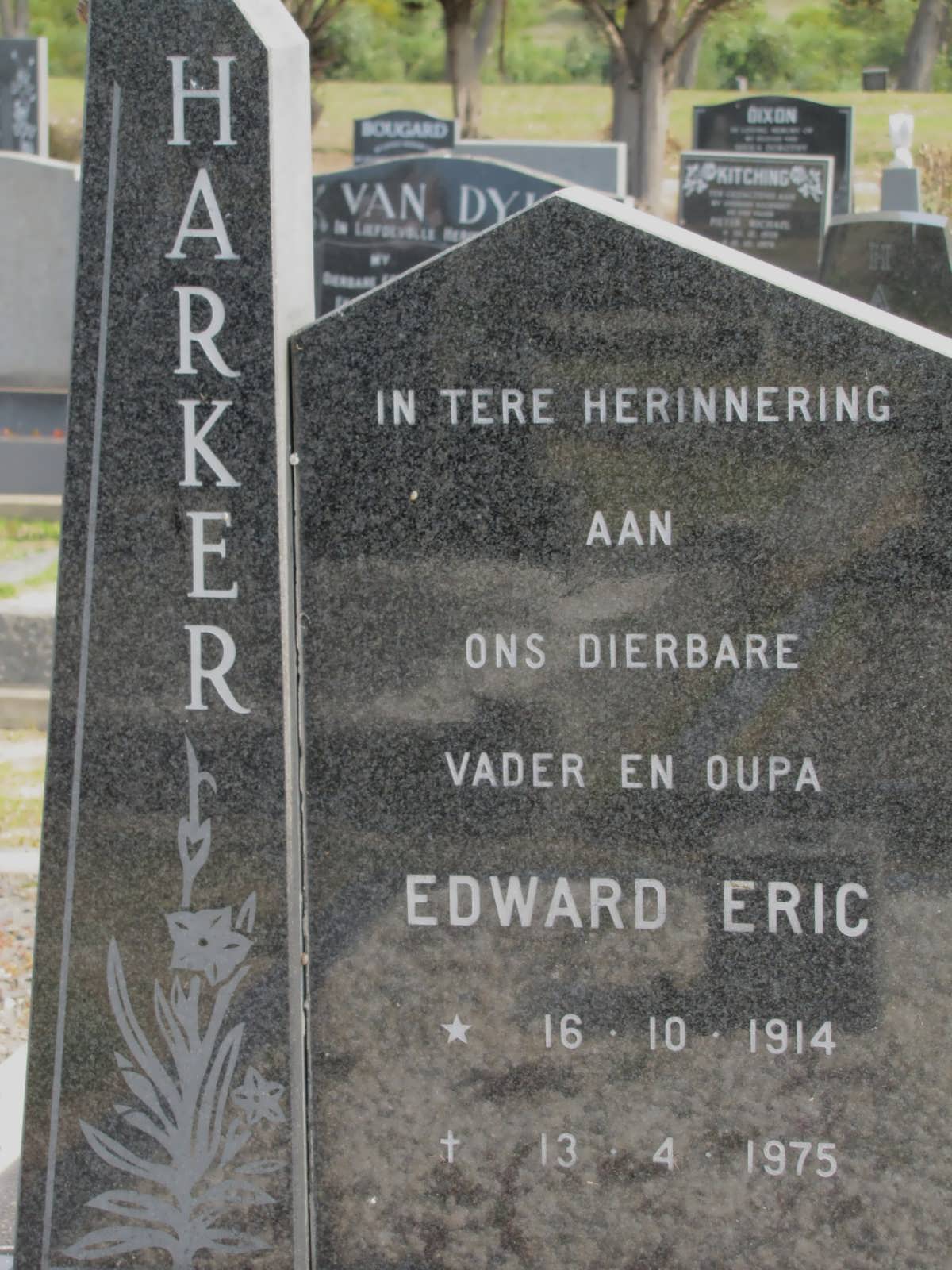 HARKER Edward Eric 1914-1975