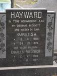 HAYWARD Harriet S.A. 1909-1974 & Charles Frederick 1909-1987